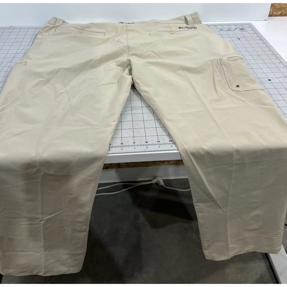 Columbia Men's PFG Terminal Tackle Fishing Pants - Fossil 42X30 New UPF150 - Picture 6 of 7